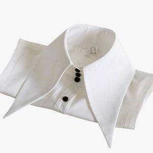 White Faux Collar